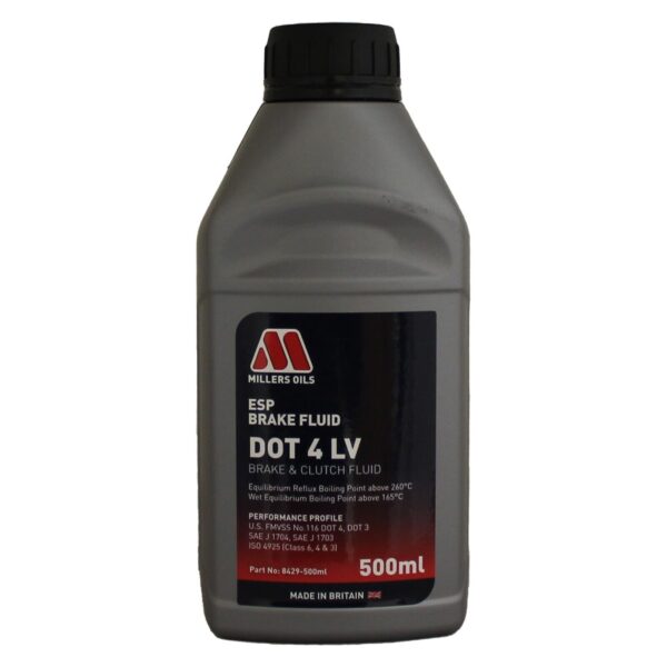 Millers ESP Brake Fluid - DOT 4 LV Brake & Clutch Fluid 1 Litre