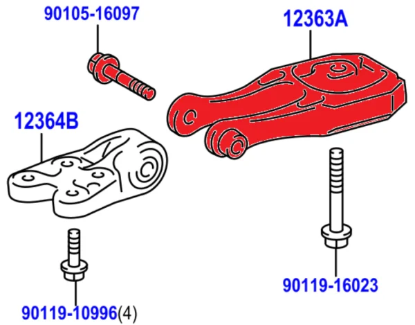 VERKLINE BILLET TORQUE MOUNT – TOYOTA GR YARIS - Image 4