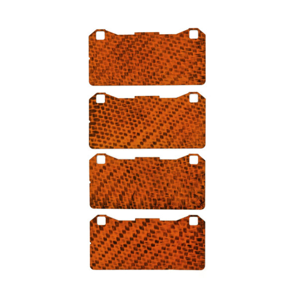 Hel Performance Carbon Fibre Brake Pad Shims for Toyota GR Yaris