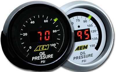 AEM Digital Oil/Fuel Pressure Gauge