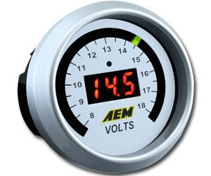 AEM Digital Voltmeter Gauge